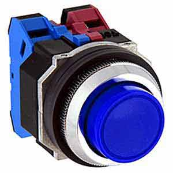 Ảnh của Nút nhấn giữ không đèn IDEC AOD211NS D30 1NO+1NC (Xanh)