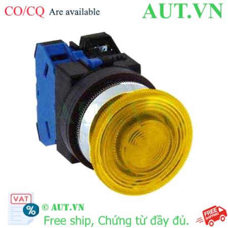 Ảnh của Nút nhấn nhả có đèn IDEC ALN32620DNY 220VAC D30 2NO (Vàng)
