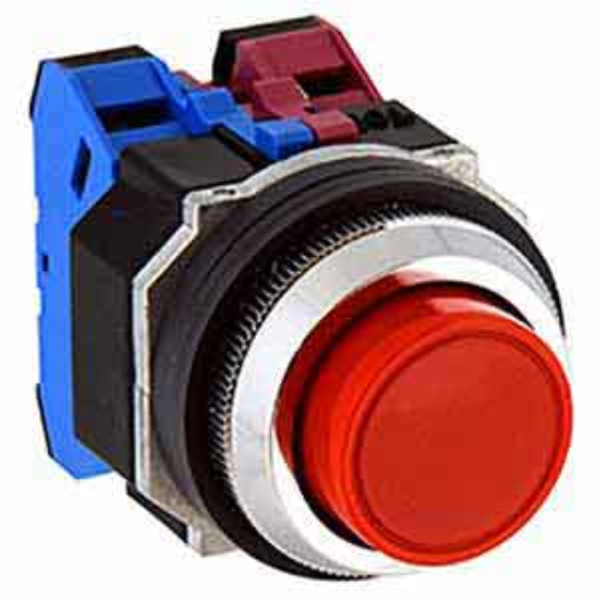 Ảnh của Nút nhấn giữ không đèn IDEC AOD222NR D30 2NO+2NC (Đỏ)