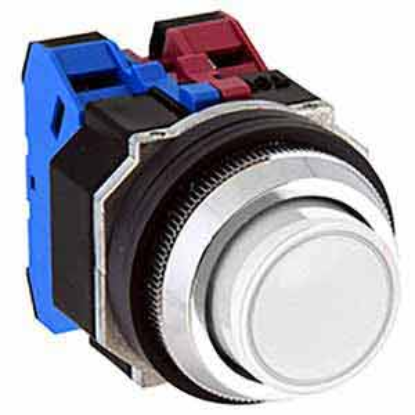 Ảnh của Nút nhấn giữ không đèn IDEC AOD222NW D30 2NO+2NC (Trắng)