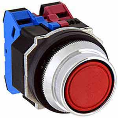 Ảnh của Nút nhấn giữ không đèn IDEC AOFD222NR D30 2NO+2NC (Đỏ)