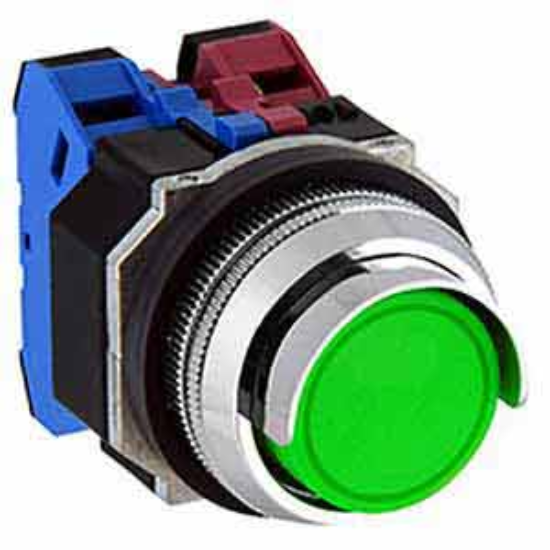 Ảnh của Nút nhấn giữ không đèn IDEC AOGD210NG D30 1NO (Xanh)