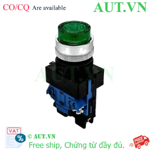 Ảnh của Nút nhấn nhả có đèn IDEC ALW22211DG 24VAC/DC D22 1NO+1NC (Xanh)