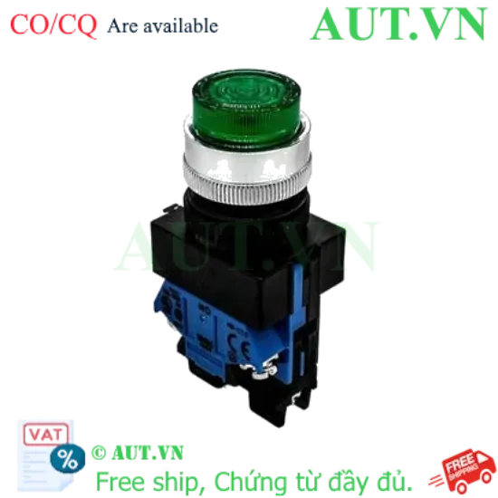 Ảnh của Nút nhấn nhả có đèn IDEC ALW22211DG 24VAC/DC D22 1NO+1NC (Xanh)