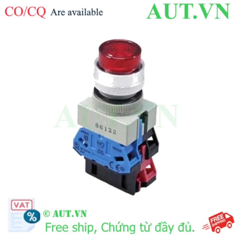 Ảnh của Nút nhấn nhả có đèn IDEC ALW22211DR 24VAC/DC D22 1NO+1NC (Đỏ)