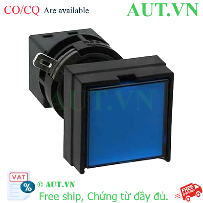 Ảnh của Nút nhấn nhả có đèn IDEC HA2L-M1C14VS 24VAC/DC D16 1NO+1NC (Xanh)