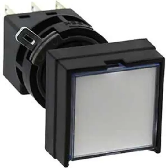 Ảnh của Nút nhấn nhả có đèn IDEC HA2L-M1C24PW 24VAC/DC D16 2NO+2NC (Trắng)