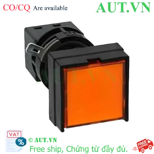Ảnh của Nút nhấn nhả có đèn IDEC HA2L-M1C54A 24VAC/DC D16 1NO+1NC (Hổ phách)