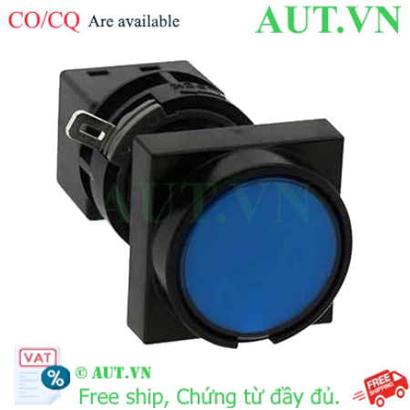 Ảnh của Nút nhấn nhả có đèn IDEC HA3L-M1C24VS 24VAC/DC D16 2NO+2NC (Xanh)