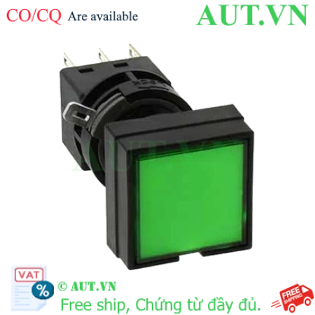 Ảnh của Nút nhấn nhả có đèn IDEC HA4L-M1C14VG 24VAC/DC D16 1NO+1NC (Xanh)
