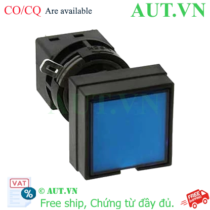 Ảnh của Nút nhấn nhả có đèn IDEC HA4L-M1C24S 24VAC/DC D16 2NO+2NC (Xanh)