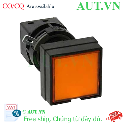 Ảnh của Nút nhấn nhả có đèn IDEC HA4L-M1C54A 24VAC/DC D16 1NO+1NC (Hổ phách)