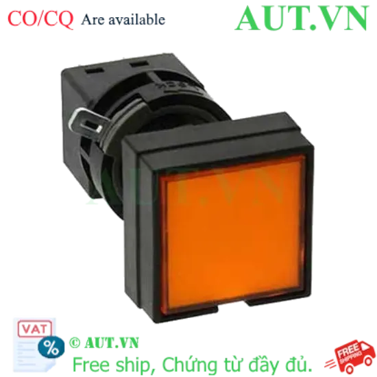 Ảnh của Nút nhấn nhả có đèn IDEC HA4L-M1C54A 24VAC/DC D16 1NO+1NC (Hổ phách)