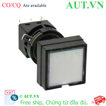 Ảnh của Nút nhấn nhả có đèn IDEC HA4L-M1C64PW 24VAC/DC D16 2NO+2NC (Trắng)