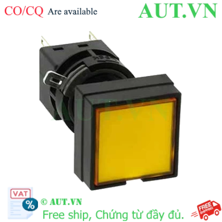 Ảnh của Nút nhấn nhả có đèn IDEC HA4L-M1C64Y 24VAC/DC D16 2NO+2NC (Vàng)