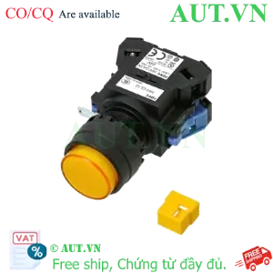 Ảnh của Nút nhấn nhả có đèn IDEC HW1L-M110Q4Y 24VAC/DC D22 1NO (Vàng)