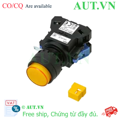 Ảnh của Nút nhấn nhả có đèn IDEC HW1L-M110Q4Y 24VAC/DC D22 1NO (Vàng)