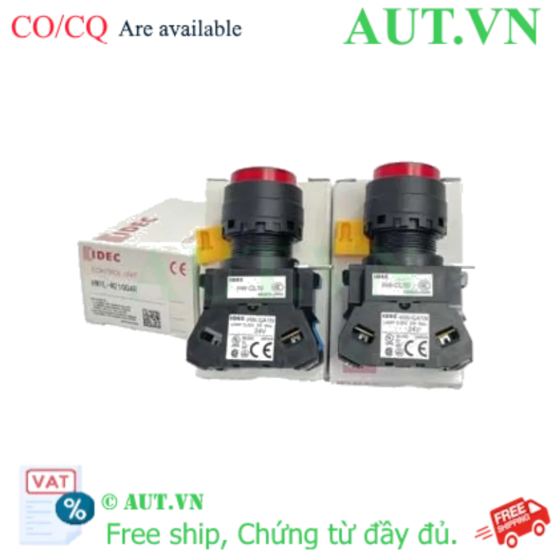 Ảnh của Nút nhấn nhả có đèn IDEC HW1L-M210Q4R 24VAC/DC D22 1NO (Đỏ)
