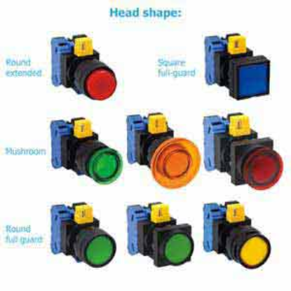 Ảnh của Nút nhấn nhả có đèn IDEC HW1L-MF210Q4Y-MAU 24VAC/DC D22 1NO (Vàng)