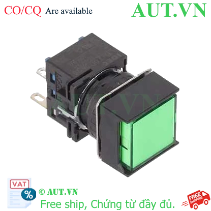 Ảnh của Nút nhấn nhả có đèn IDEC LB2L-M1T14VG 24VAC/DC D16 1NO+1NC (Xanh)