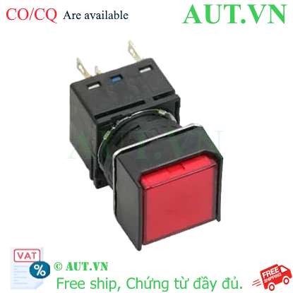Ảnh của Nút nhấn nhả có đèn IDEC LB2L-M1T14VR 24VAC/DC D16 1NO+1NC (Đỏ)