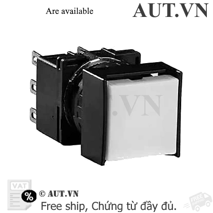 Ảnh của Nút nhấn nhả có đèn IDEC LB2L-M1T24VPW 24VAC/DC D16 2NO+2NC (Trắng)