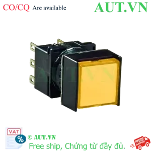 Ảnh của Nút nhấn nhả có đèn IDEC LB2L-M1T54Y 24VAC/DC D16 1NO+1NC (Vàng)