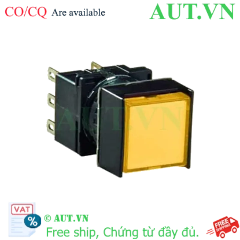 Ảnh của Nút nhấn nhả có đèn IDEC LB2L-M1T54Y 24VAC/DC D16 1NO+1NC (Vàng)