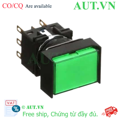Ảnh của Nút nhấn nhả có đèn IDEC LB3L-M1T14VG 24VAC/DC D16 1NO+1NC (Xanh)