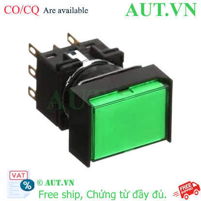 Ảnh của Nút nhấn nhả có đèn IDEC LB3L-M1T24G 24VAC/DC D16 2NO+2NC (Xanh)