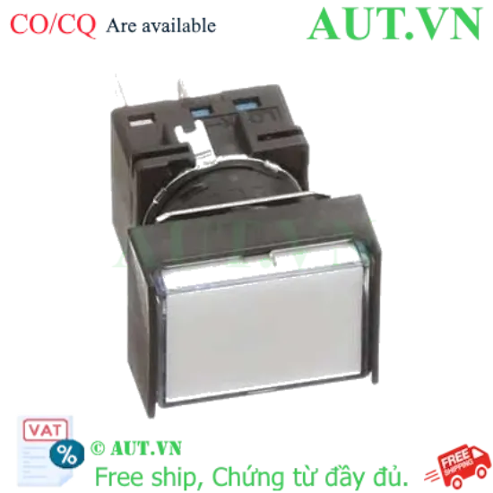 Ảnh của Nút nhấn nhả có đèn IDEC LB3L-M1T24PW 24VAC/DC D16 2NO+2NC (Trắng)