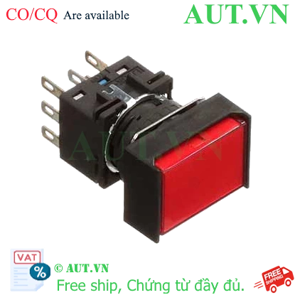 Ảnh của Nút nhấn nhả có đèn IDEC LB3L-M1T64R 24VAC/DC D16 2NO+2NC (Đỏ)