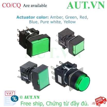 Ảnh của Nút nhấn nhả có đèn IDEC LB4L-M1T14VY 24VAC/DC D16 1NO+1NC (Vàng)