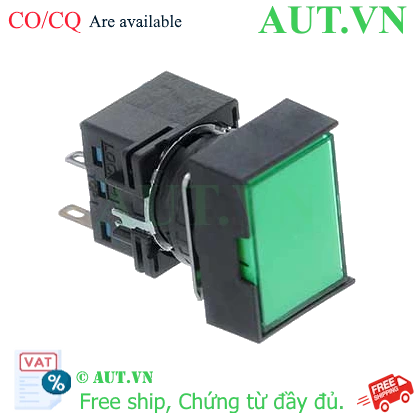 Ảnh của Nút nhấn nhả có đèn IDEC LB4L-M1T24VG 24VAC/DC D16 2NO+2NC (Xanh)