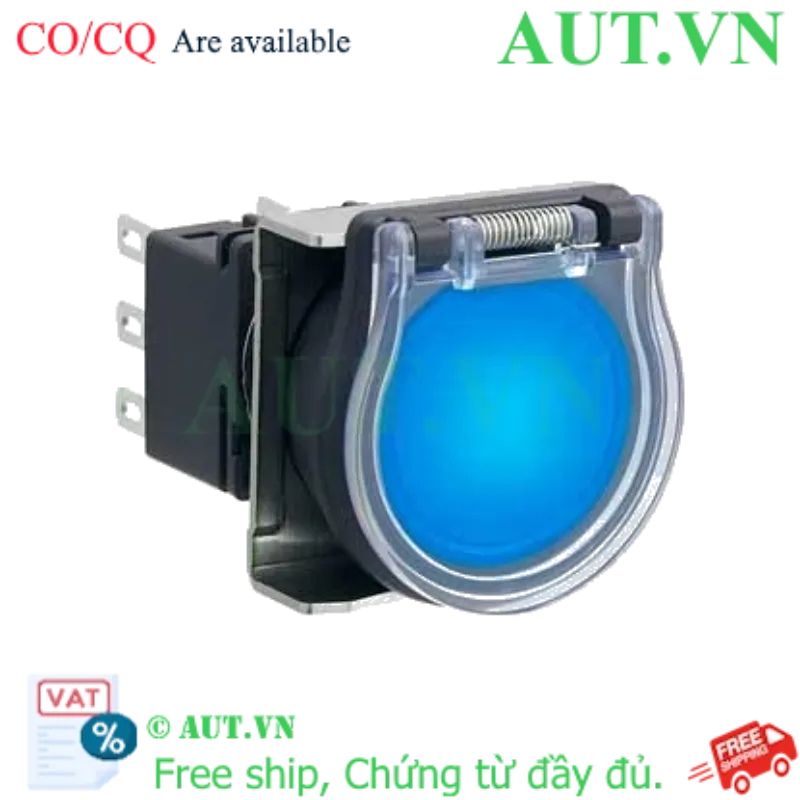 Ảnh của Nút nhấn nhả có đèn IDEC LBW6GL-M1T14VS 24VAC/DC D22 1NO+1NC (Xanh)