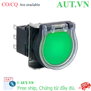 Ảnh của Nút nhấn nhả có đèn IDEC LBW6GL-M1T21VG 5VDC D22 2NO+2NC (Xanh)