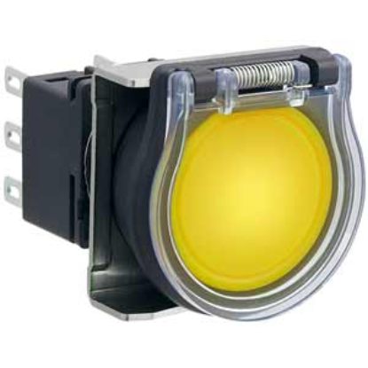 Ảnh của Nút nhấn nhả có đèn IDEC LBW6GL-M1T21VY 5VDC D22 2NO+2NC (Vàng)