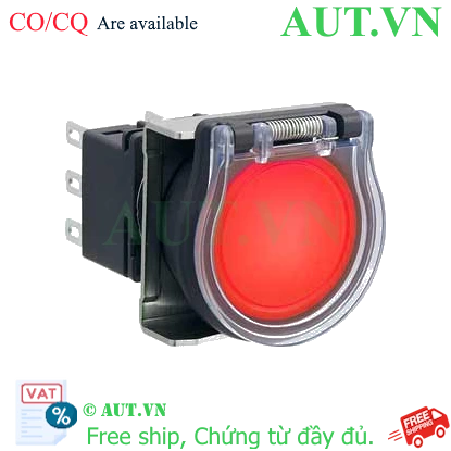 Ảnh của Nút nhấn nhả có đèn IDEC LBW6GL-M1T23VR 12VAC/DC D22 2NO+2NC (Đỏ)
