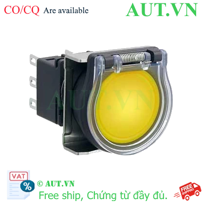 Ảnh của Nút nhấn nhả có đèn IDEC LBW6GL-M1T23VY 12VAC/DC D22 2NO+2NC (Vàng)