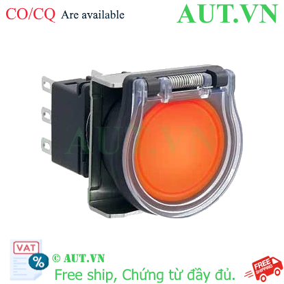 Ảnh của Nút nhấn nhả có đèn IDEC LBW6GL-M1T24VA 24VAC/DC D22 2NO+2NC (Hổ phách)