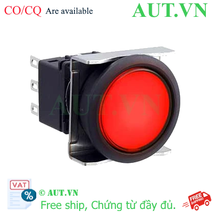 Ảnh của Nút nhấn nhả có đèn IDEC LBW6L-M1T21VR 5VDC D22 2NO+2NC (Đỏ)