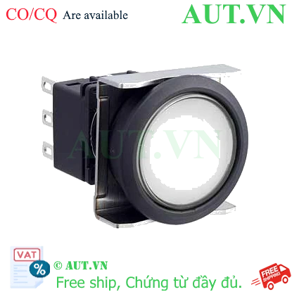 Ảnh của Nút nhấn nhả có đèn IDEC LBW6L-M1T23VPW 12VAC/DC D22 2NO+2NC (Trắng)