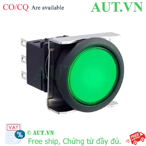 Ảnh của Nút nhấn nhả có đèn IDEC LBW6L-M1T51G 5VDC D22 1NO+1NC (Xanh)