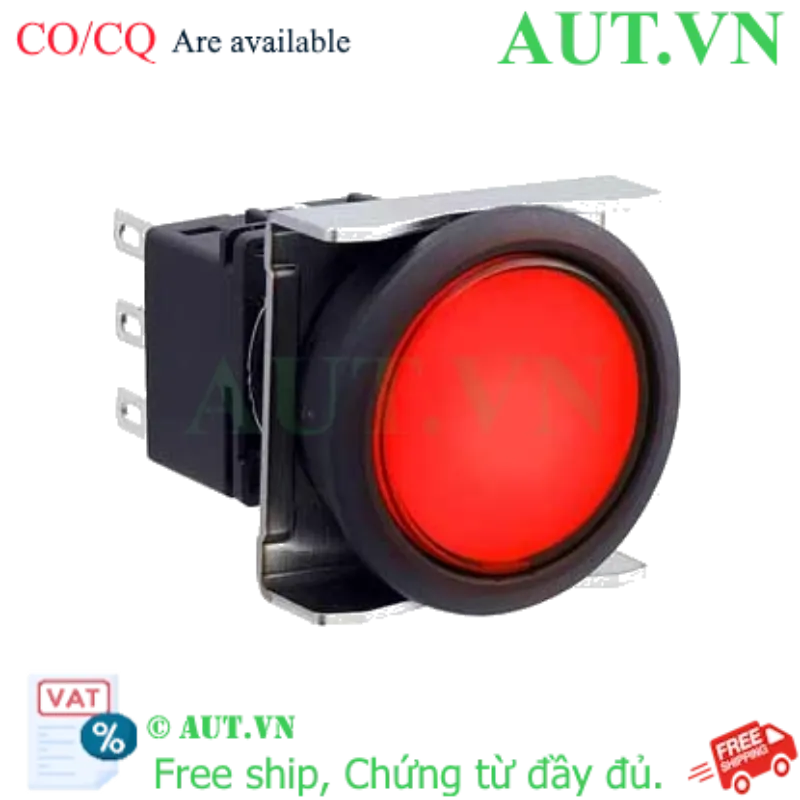 Ảnh của Nút nhấn nhả có đèn IDEC LBW6L-M1T51R 5VDC D22 1NO+1NC (Đỏ)