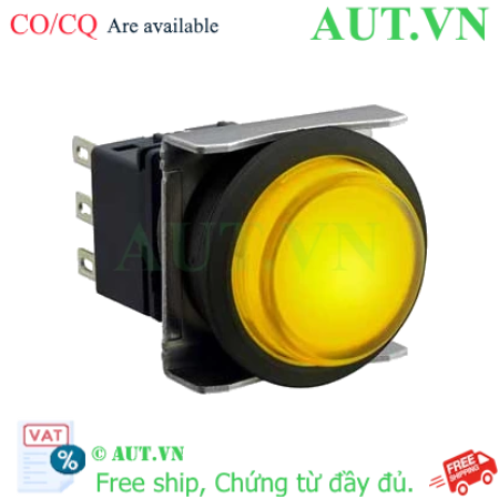 Ảnh của Nút nhấn nhả có đèn IDEC LBW6L-M2T11Y 5VDC D22 1NO+1NC (Vàng)