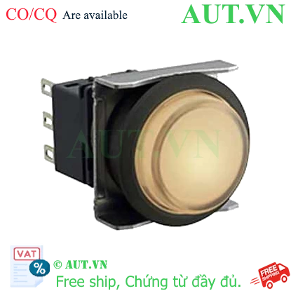 Ảnh của Nút nhấn nhả có đèn IDEC LBW6L-M2T14PW 24VAC/DC D22 1NO+1NC (Trắng)