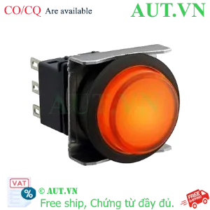 Ảnh của Nút nhấn nhả có đèn IDEC LBW6L-M2T14VA 24VAC/DC D22 1NO+1NC (Hổ phách)