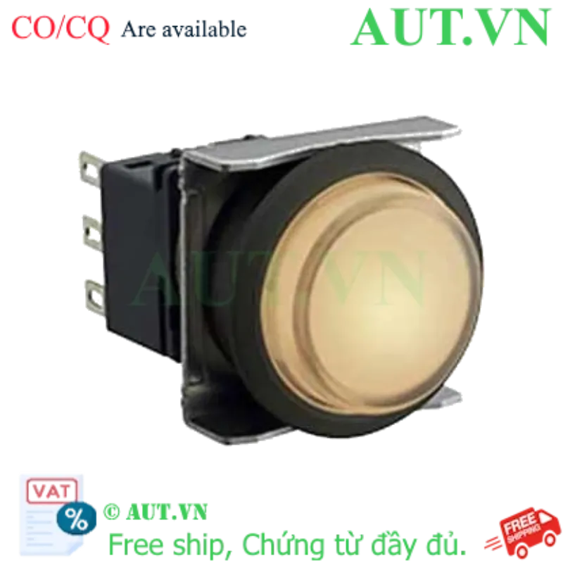 Ảnh của Nút nhấn nhả có đèn IDEC LBW6L-M2T14VPW 24VAC/DC D22 1NO+1NC (Trắng)