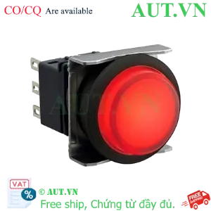 Ảnh của Nút nhấn nhả có đèn IDEC LBW6L-M2T21R 5VDC D22 2NO+2NC (Đỏ)