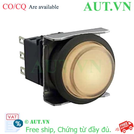 Ảnh của Nút nhấn nhả có đèn IDEC LBW6L-M2T51PW 5VDC D22 1NO+1NC (Trắng)